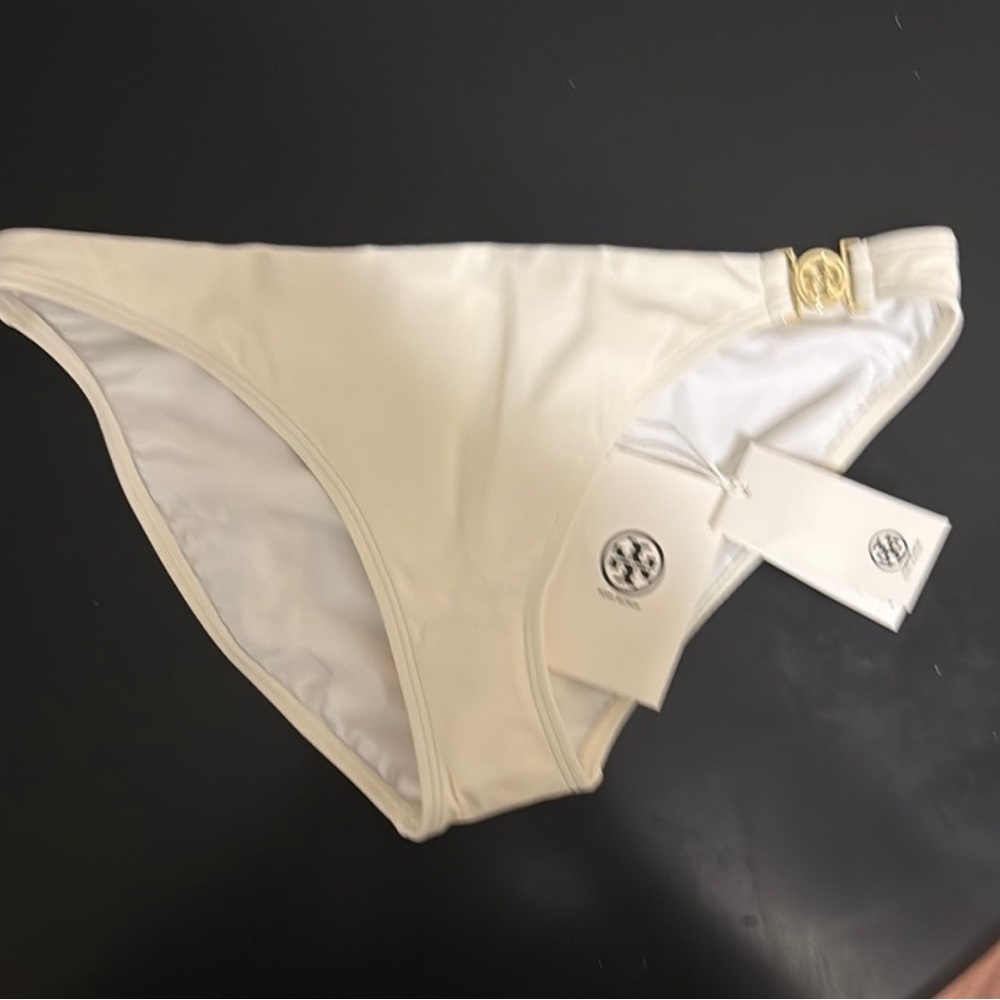 Tory Burch Light Cream Bikini Swimwear Bottoms